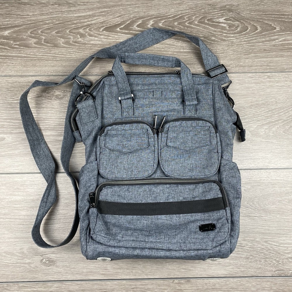 Lug Via 2 Large Tote Bag Heather Grey 16"x10" NWT